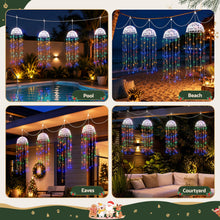 20CM Solar Jellyfish Christmas Lights with 224 Multicolour LED Lights – 4 Pack