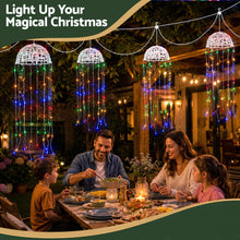 20CM Solar Jellyfish Christmas Lights with 224 Multicolour LED Lights – 4 Pack