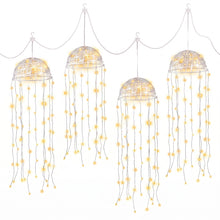 20CM Solar Jellyfish Christmas Lights with 224 Warm White LED Lights – 4 Pack
