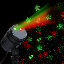 Christmas Laser Light Projector with Red & Green Star Effects