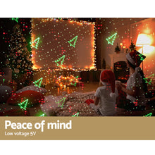 Christmas Laser Light Projector with Red & Green Star Effects