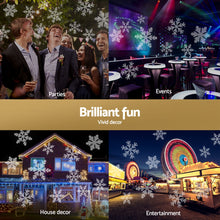 Christmas Laser Light Projector with Snowflake Lighting Effects