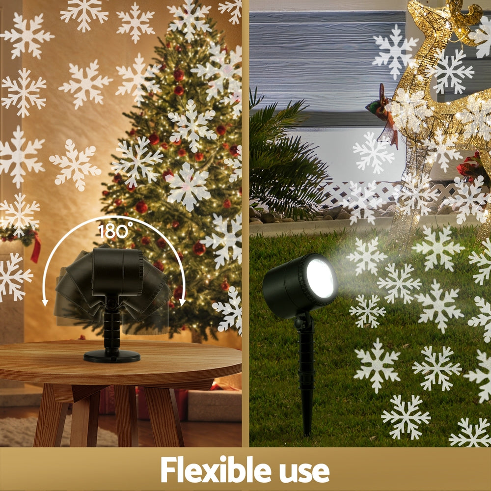 Christmas Laser Light Projector with Snowflake Lighting Effects
