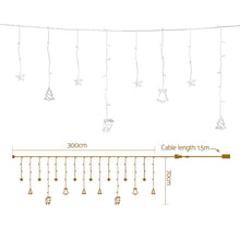 3M Ornament Icicle Lights with 138 Warm White LEDs