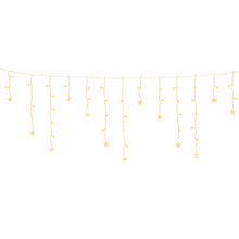 6M Solar Star Icicle Lights with 160 Warm White LEDs