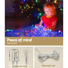 12.5M Solar Icicle Christmas Lights with 500 Multi-Colour LEDs