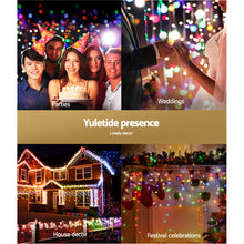 12.5M Solar Icicle Christmas Lights with 500 Multi-Colour LEDs