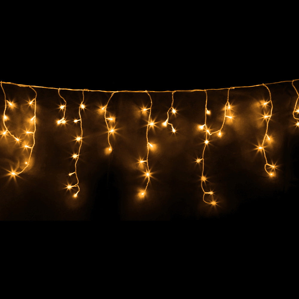 12.5M Icicle Christmas Lights with 500 Warm White LEDs