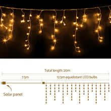 12.5M Icicle Christmas Lights with 500 Warm White LEDs