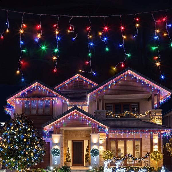 20M Icicle Lights with 800 Multicolour LEDs