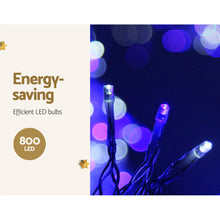 20M Icicle Christmas Lights with 800 Blue & White LEDs