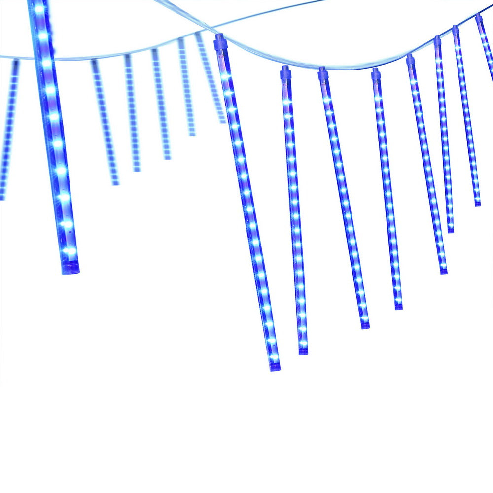 7M Blue LED Meteor Shower Icicle Christmas Lights – 288 LEDs