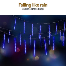 7M Blue LED Meteor Shower Icicle Christmas Lights – 288 LEDs