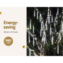 12M Meteor Shower Lights with 960 Cool White LEDs