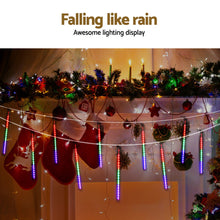 7M Meteor Shower Christmas Tube Lights with 288 Colour LEDs