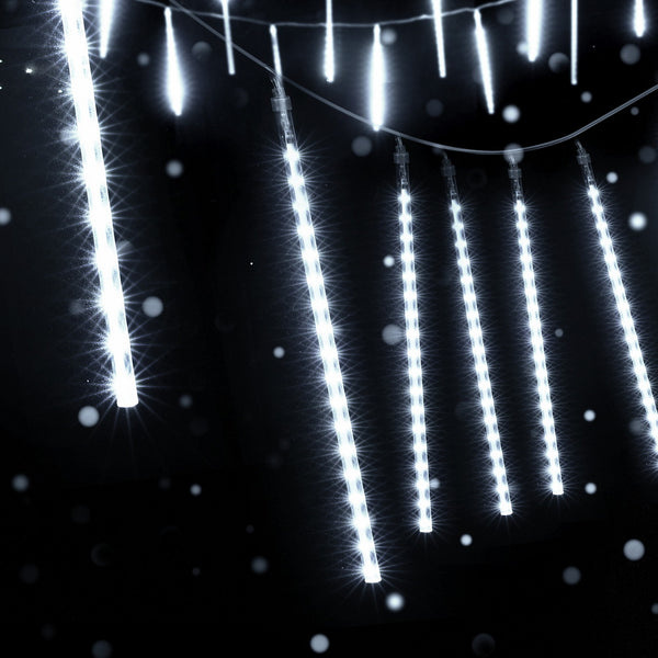 7M Meteor Shower Christmas Lights – 8 Drops 288 White LEDs