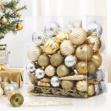 125PCS Christmas Bauble Ornament Set – Gold & Silver Shatterproof