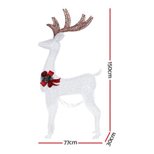 1.5M Light-Up Reindeer with 100 Warm White LEDs