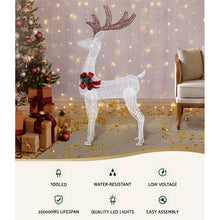 1.5M Light-Up Reindeer with 100 Warm White LEDs