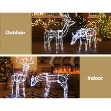 83CM Reindeer Motif Light Set – Cold White LEDs 200 Lights