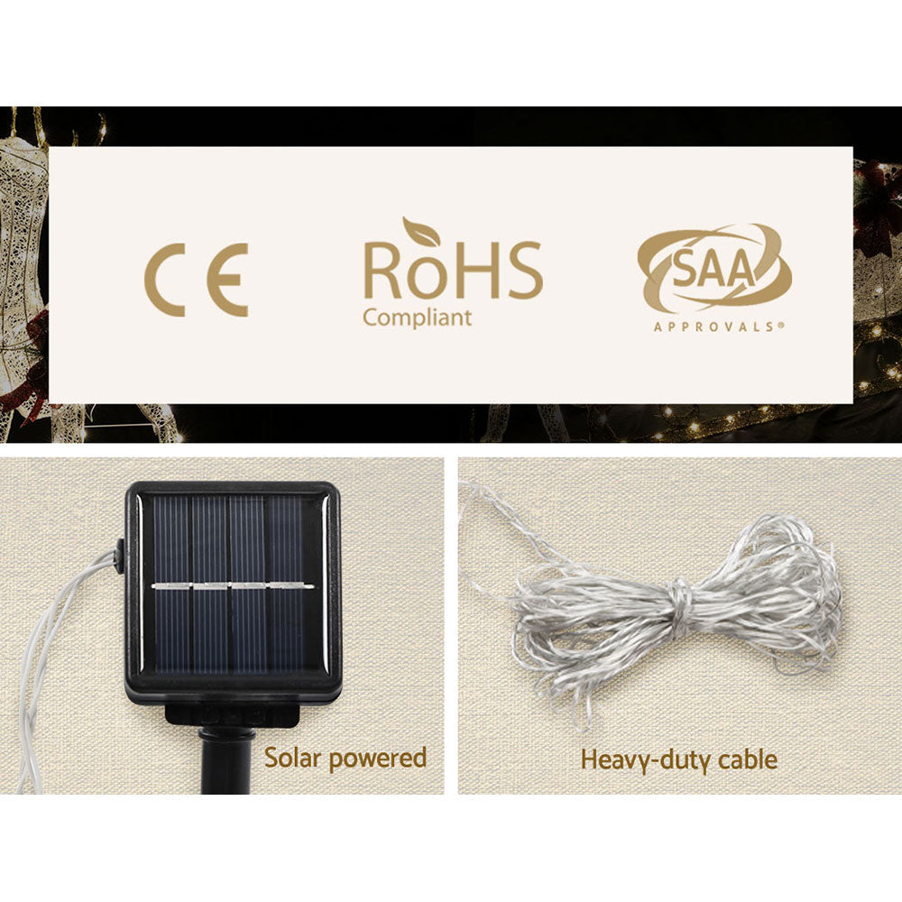 83CM Reindeer Motif Light Set – Cold White LEDs 200 Lights