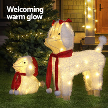 60 LED Dog & Puppy Christmas Light Decoration Set
