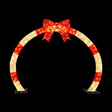 2.5M Pre-Lit Christmas Archway with Bow – 330 Warm White LEDs