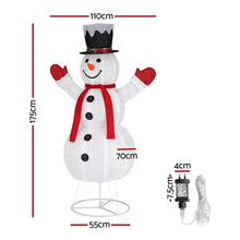 1.75M Light-Up Snowman with 200 Warm White LEDs