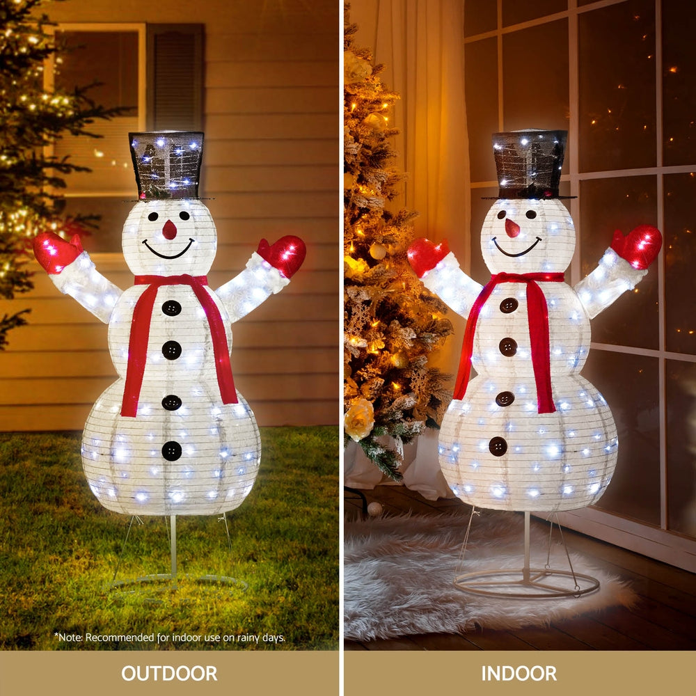 1.75M Light-Up Snowman with 200 Warm White LEDs