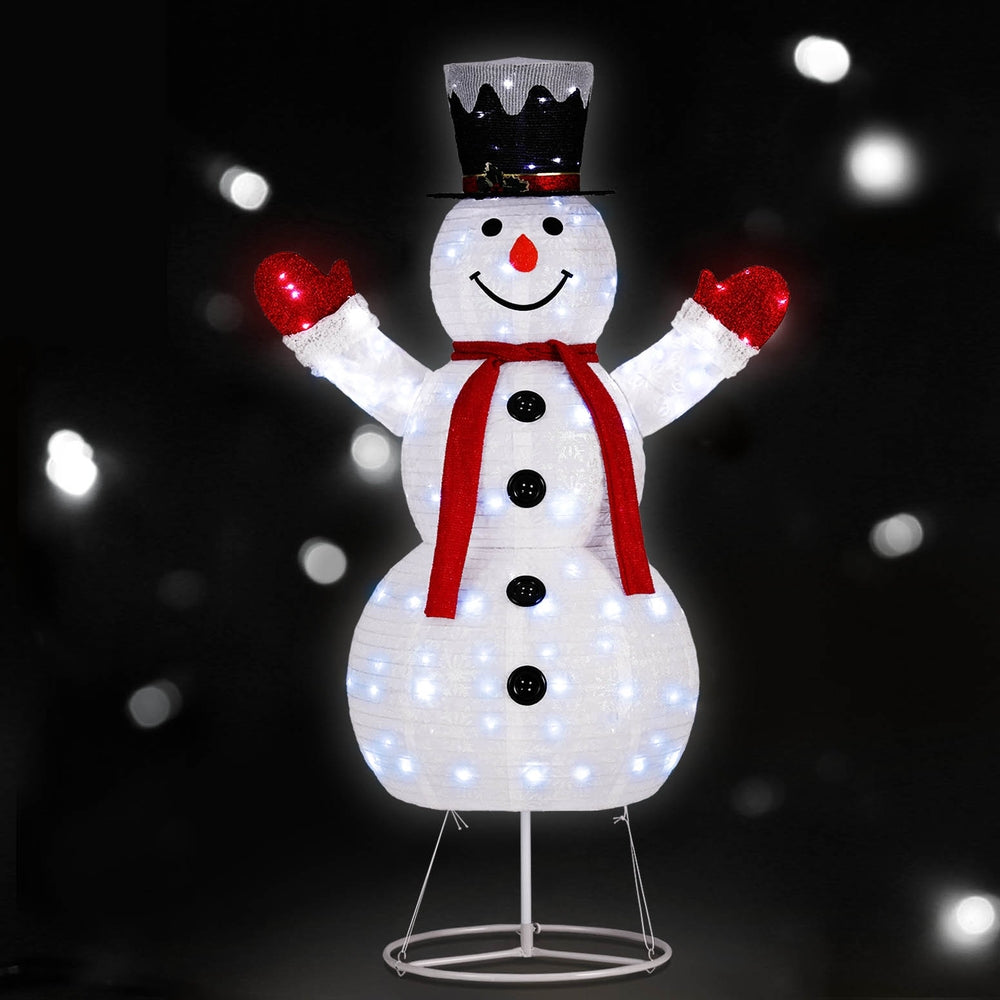 1.75M Light-Up Snowman with 200 Warm White LEDs