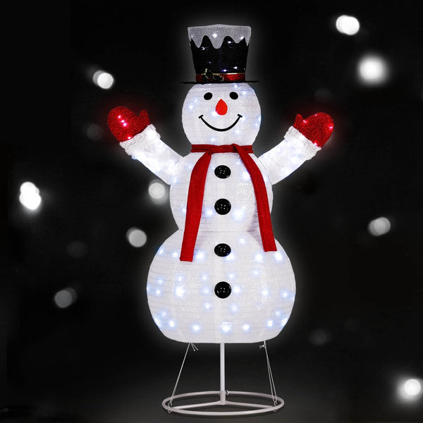 1.75M Light-Up Snowman with 200 Warm White LEDs