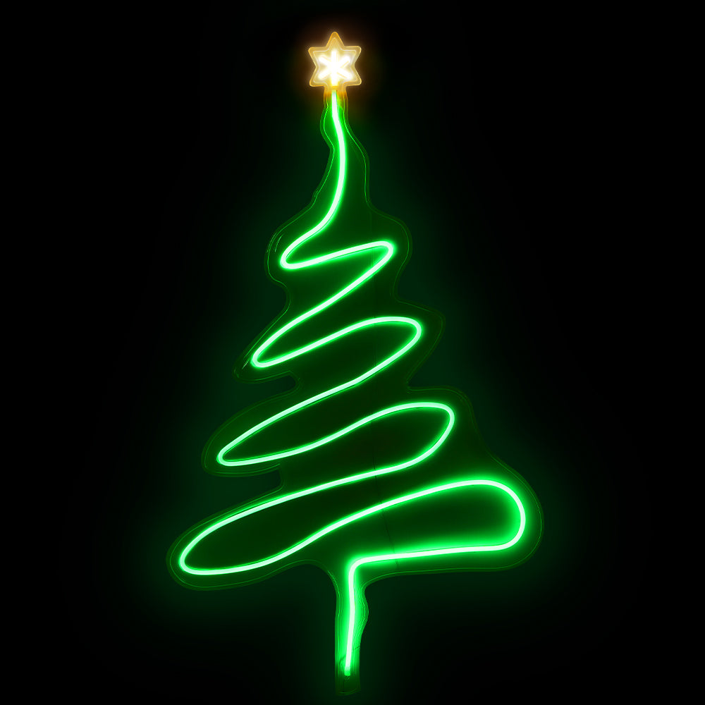 114CM Christmas Tree Motif Light – Green Rope LED Lights