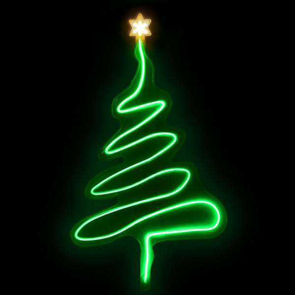 114CM Christmas Tree Motif Light – Green Rope LED Lights