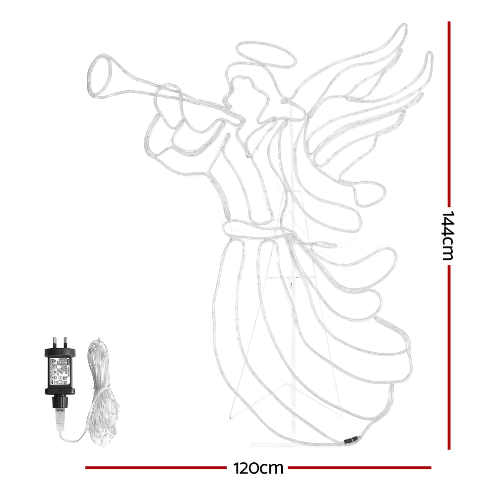 144CM Christmas Angel Motif with 504 Multicolour LEDs