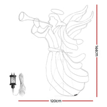 144CM Christmas Angel Motif with 504 Multicolour LEDs