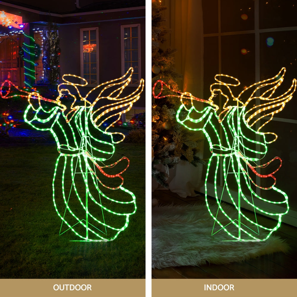 144CM Christmas Angel Motif with 504 Multicolour LEDs