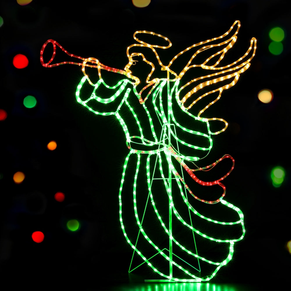 144CM Christmas Angel Motif with 504 Multicolour LEDs