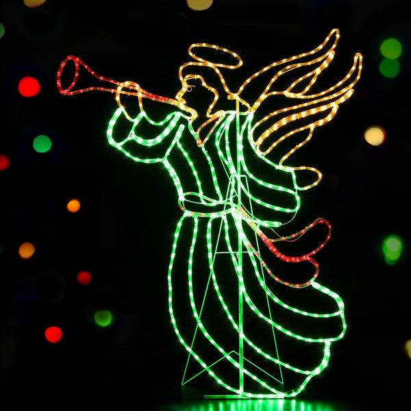 144CM Christmas Angel Motif with 504 Multicolour LEDs