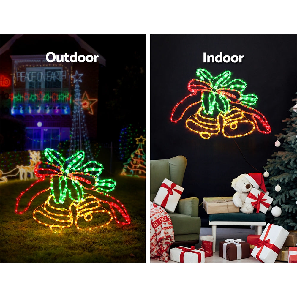 76CM Jingle Bells Motif Light – Multi-Colour LEDs 216 Lights