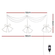180CM Triple Christmas Bell Motif with 288 Multicolour LEDs