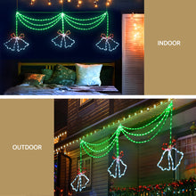 180CM Triple Christmas Bell Motif with 288 Multicolour LEDs