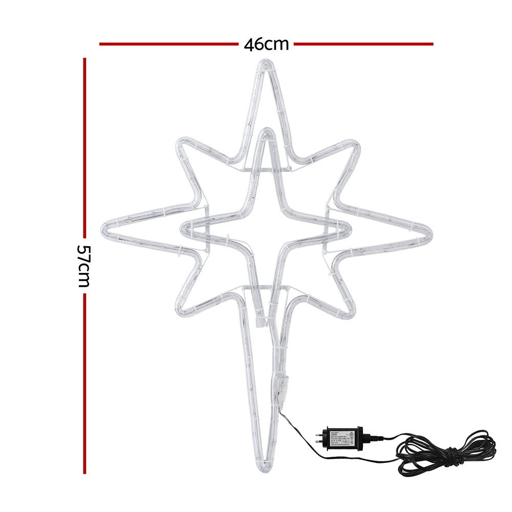 57CM Bethlehem Star Motif Light – Warm White LEDs 90 Lights