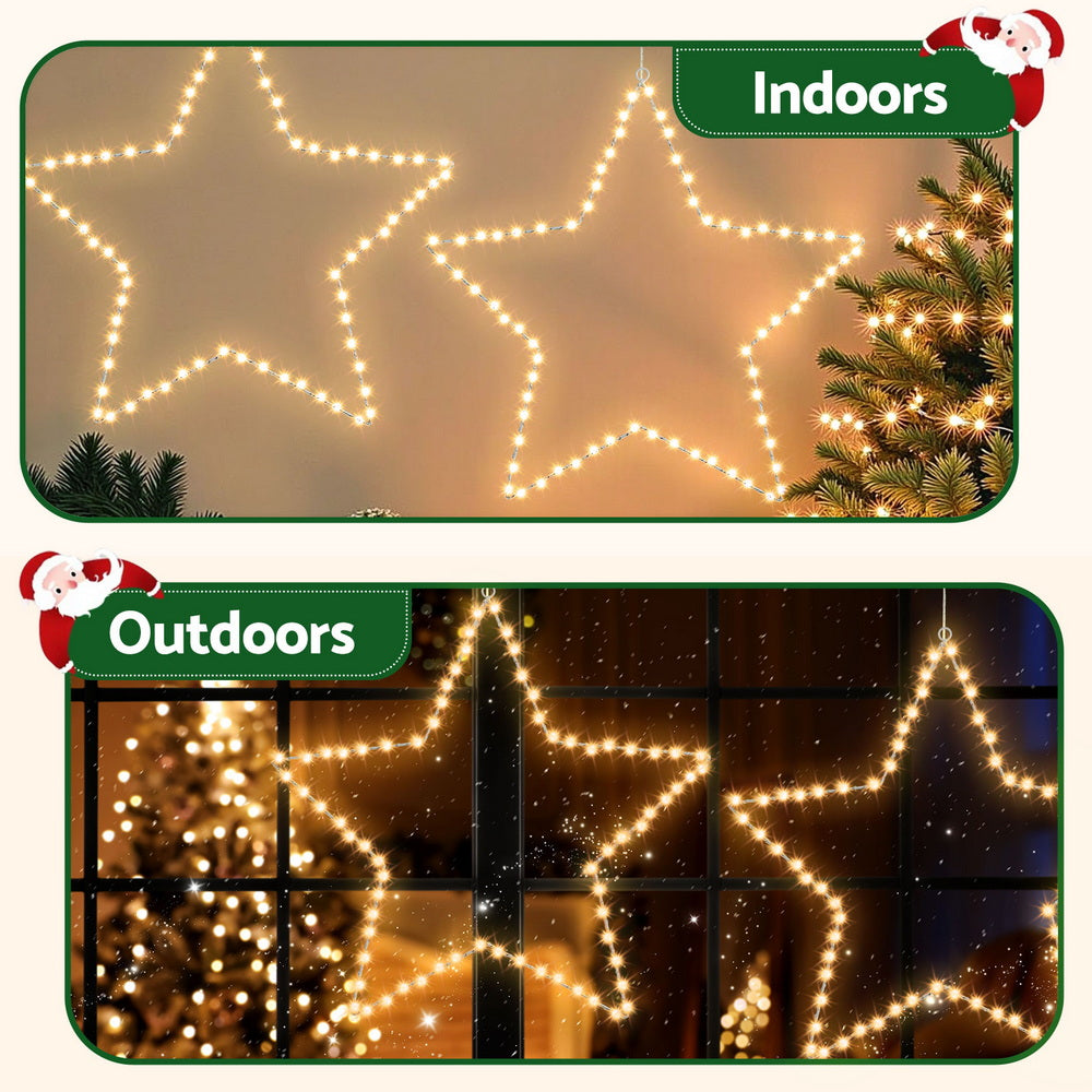 50CM Star Motif Light – 70 Warm White LED Lights