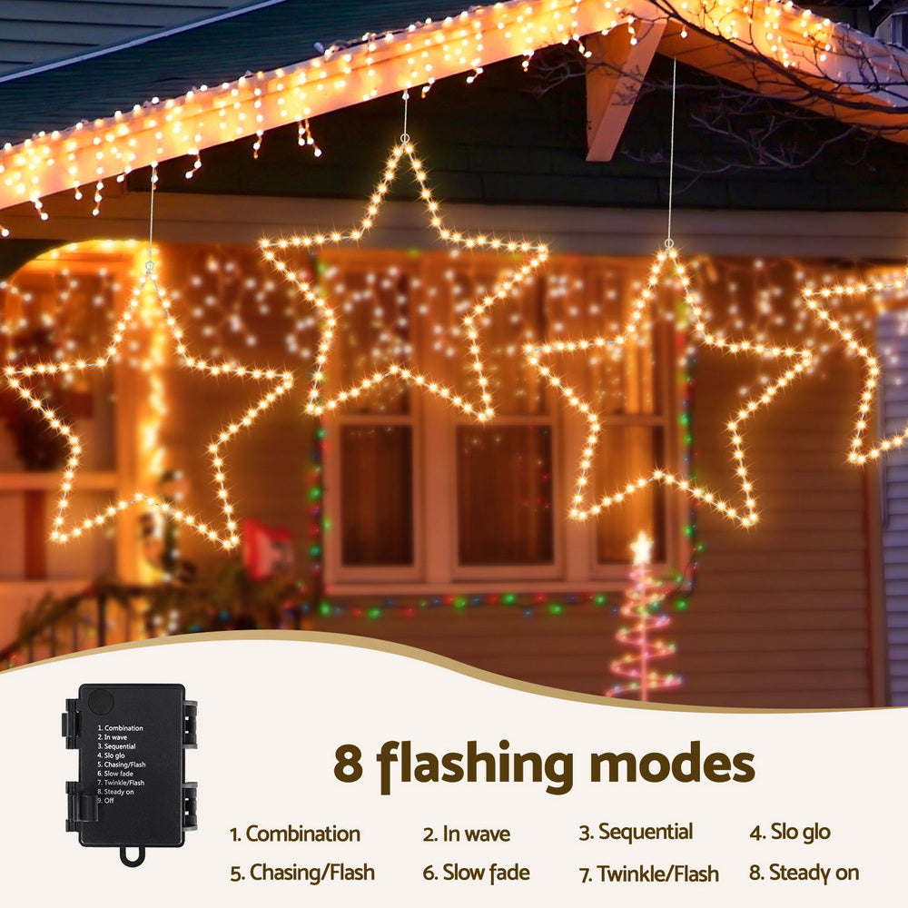 50CM Star Motif Light – 70 Warm White LED Lights