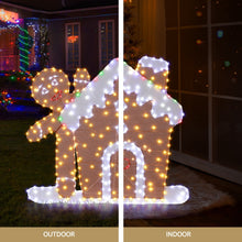 105CM Light-Up Gingerbread House with 330 Multicolour LEDs