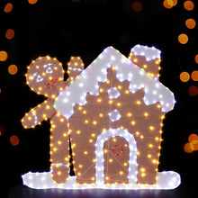 105CM Light-Up Gingerbread House with 330 Multicolour LEDs