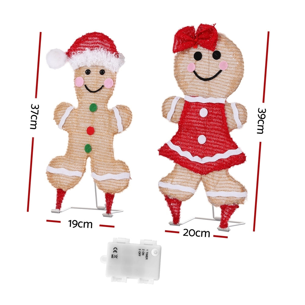 Gingerbread Motif Light Set – Multi-Colour LEDs 30 Lights