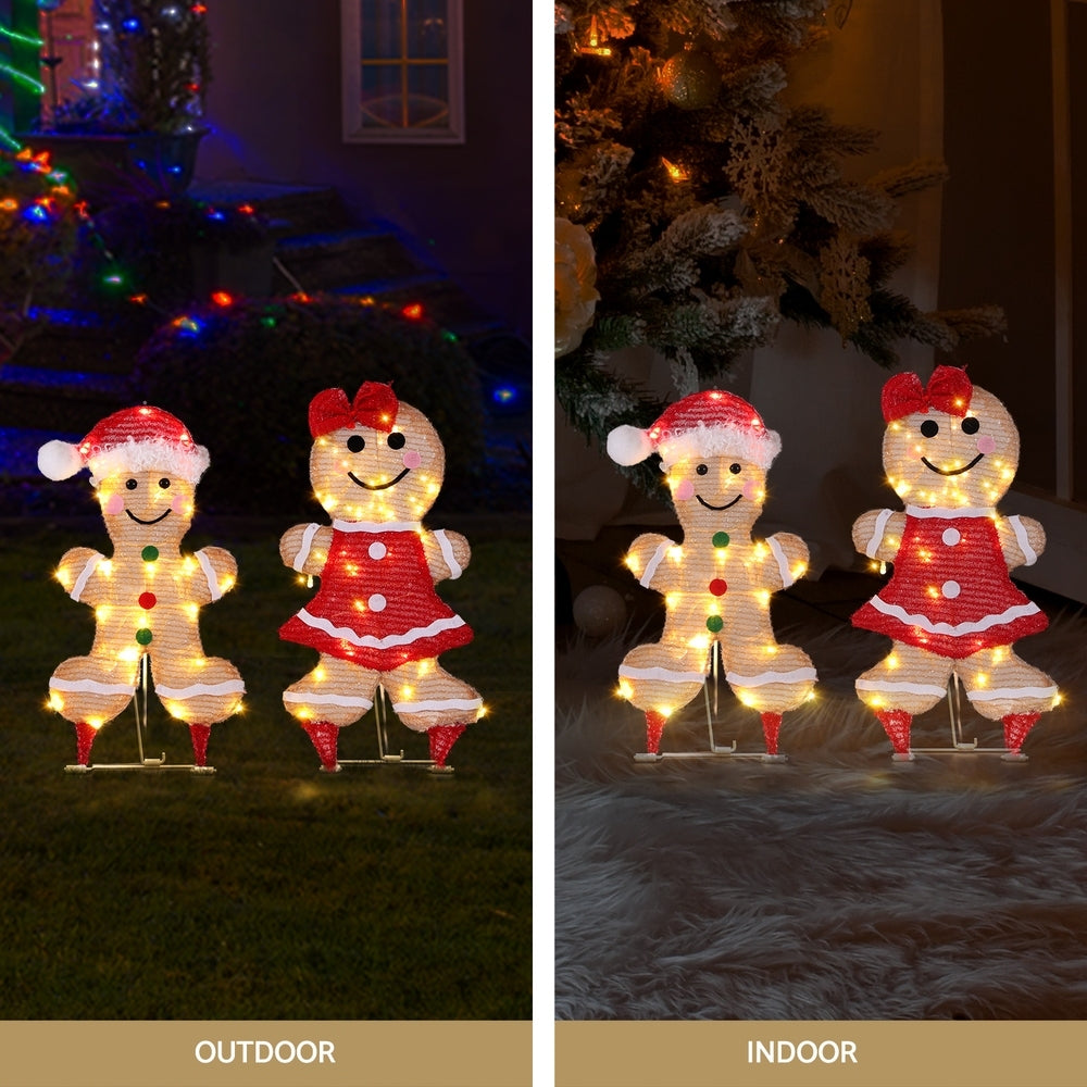 Gingerbread Motif Light Set – Multi-Colour LEDs 30 Lights