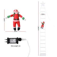 3.4M Climbing Santa Ladder Lights with 328 Warm White LED Lights