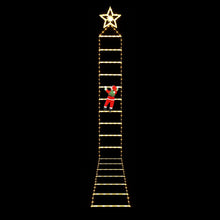 3.4M Climbing Santa Ladder Lights with 328 Warm White LED Lights